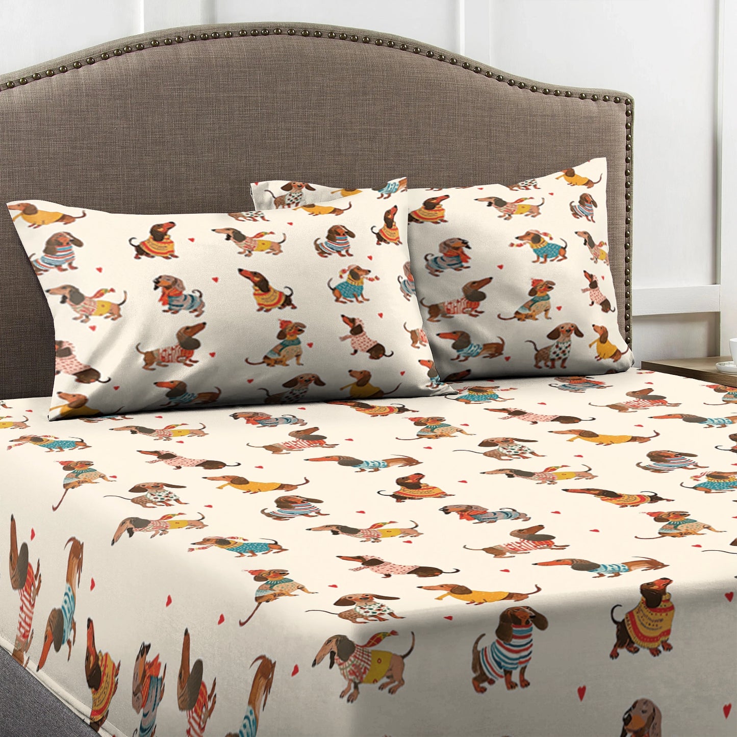Shineful Fitted Sheet Dachshund Fashion
