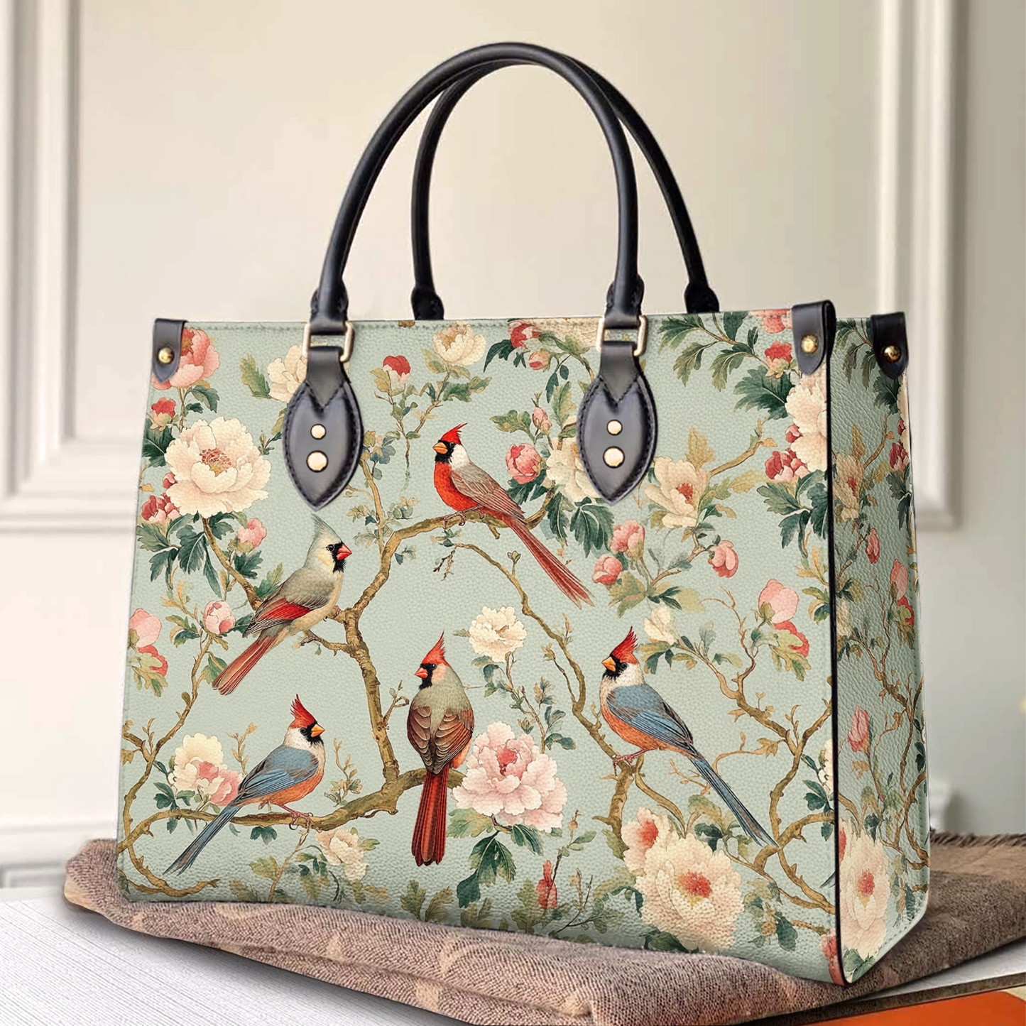 Shineful Leather Bag Cardinal Bloom