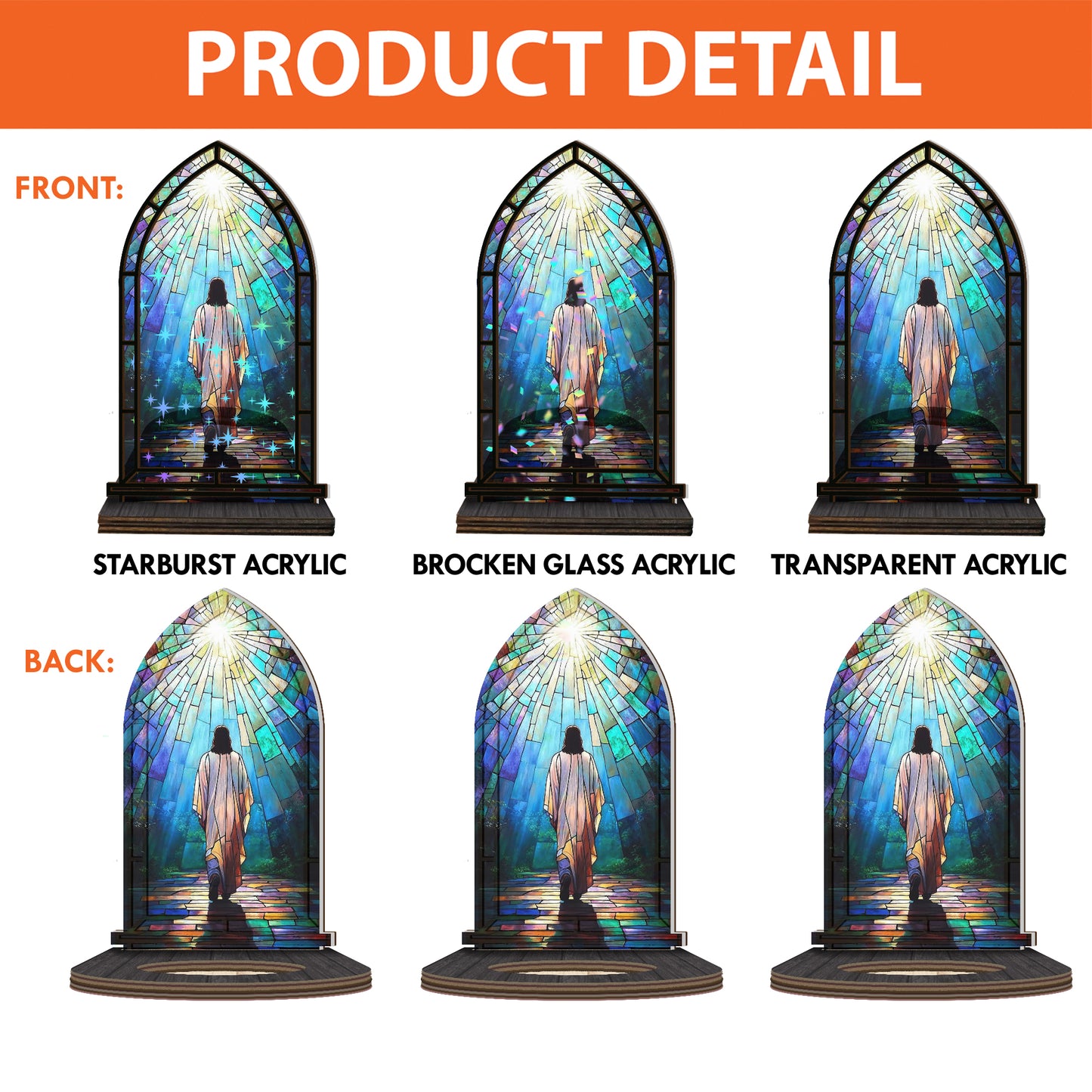 Shineful Suncatcher Candle Holder Walk With Him
