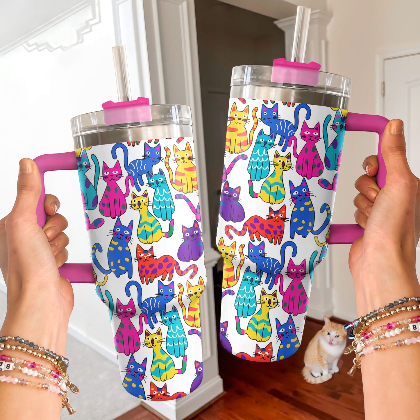 Shineful Tumbler Colorful Cats