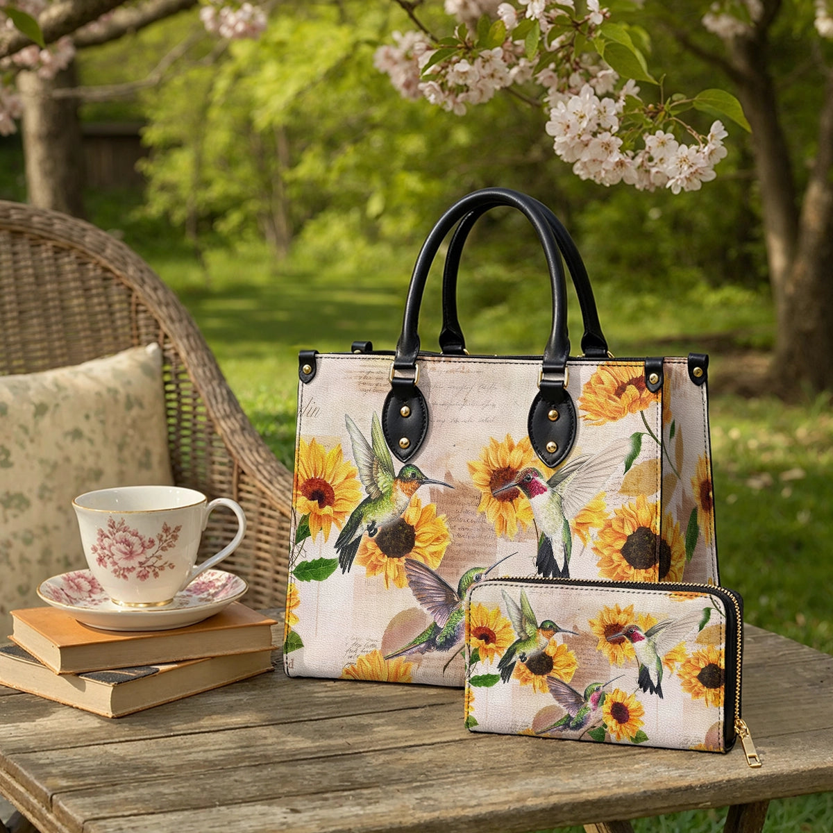 Shineful Radiant Sunflora Leather Bag