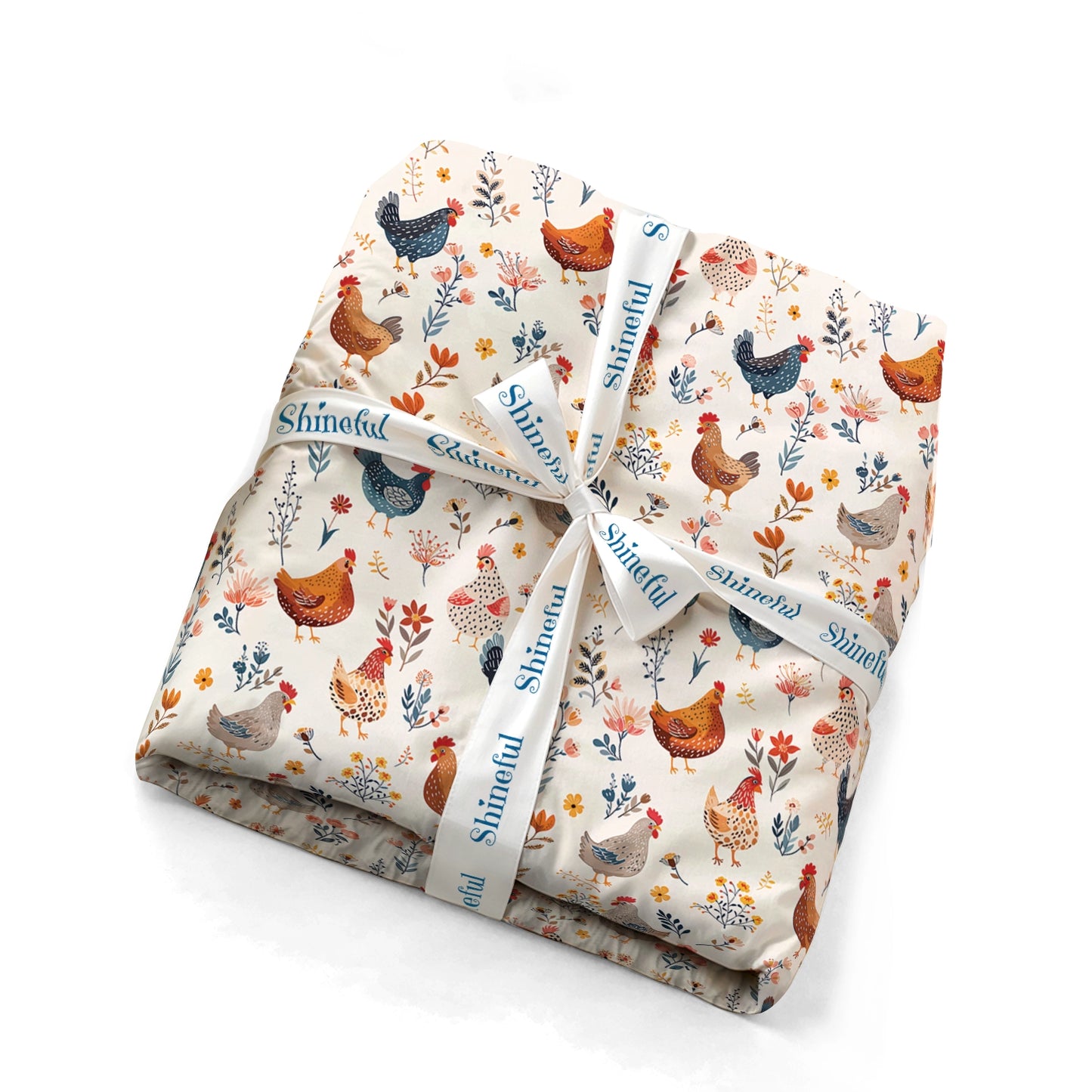 Shineful Fitted Sheet Chicken Flower