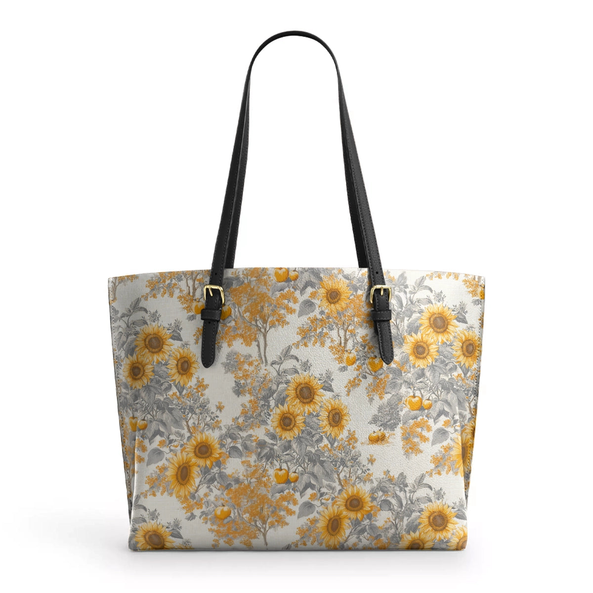 Shineful Leather Tote Bag Georgia Sunshine Sunflower