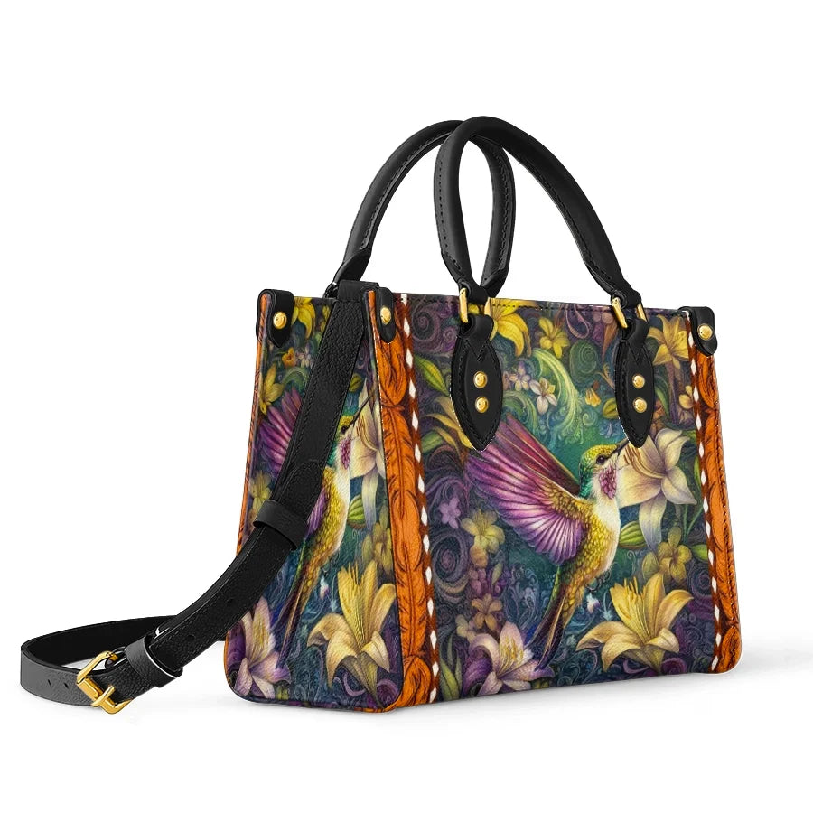 Shineful Garden Whirl Leather Bag