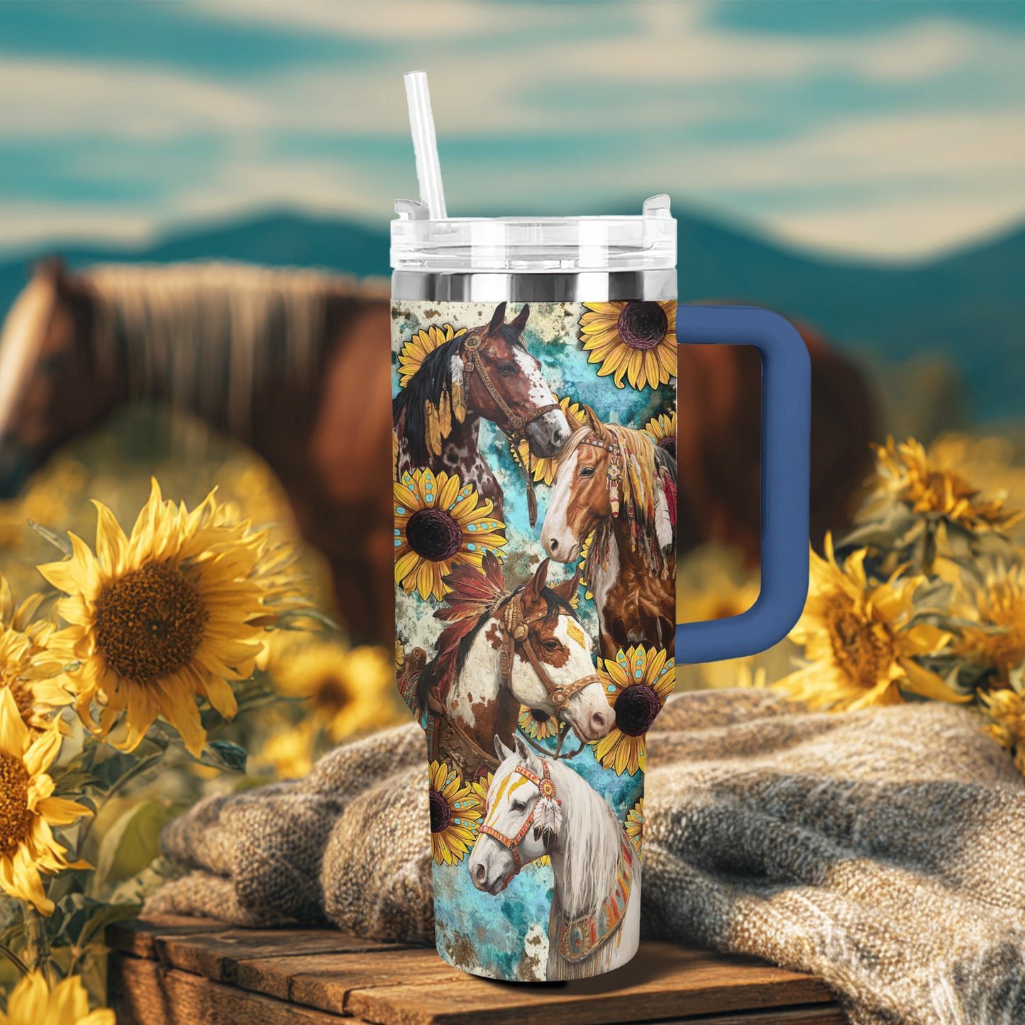 Shineful Tumbler Tribal Sunrise Herd