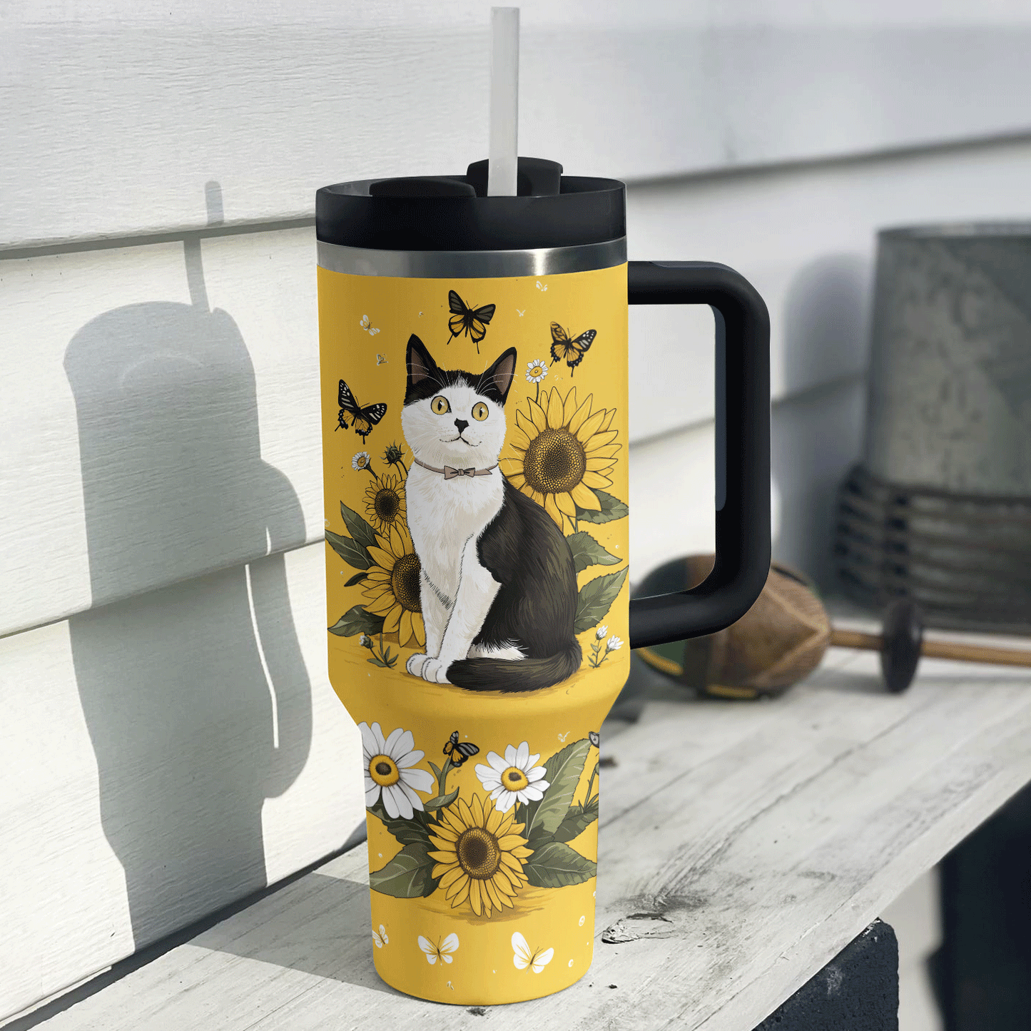 Shineful Tumbler - Sunflower Cat
