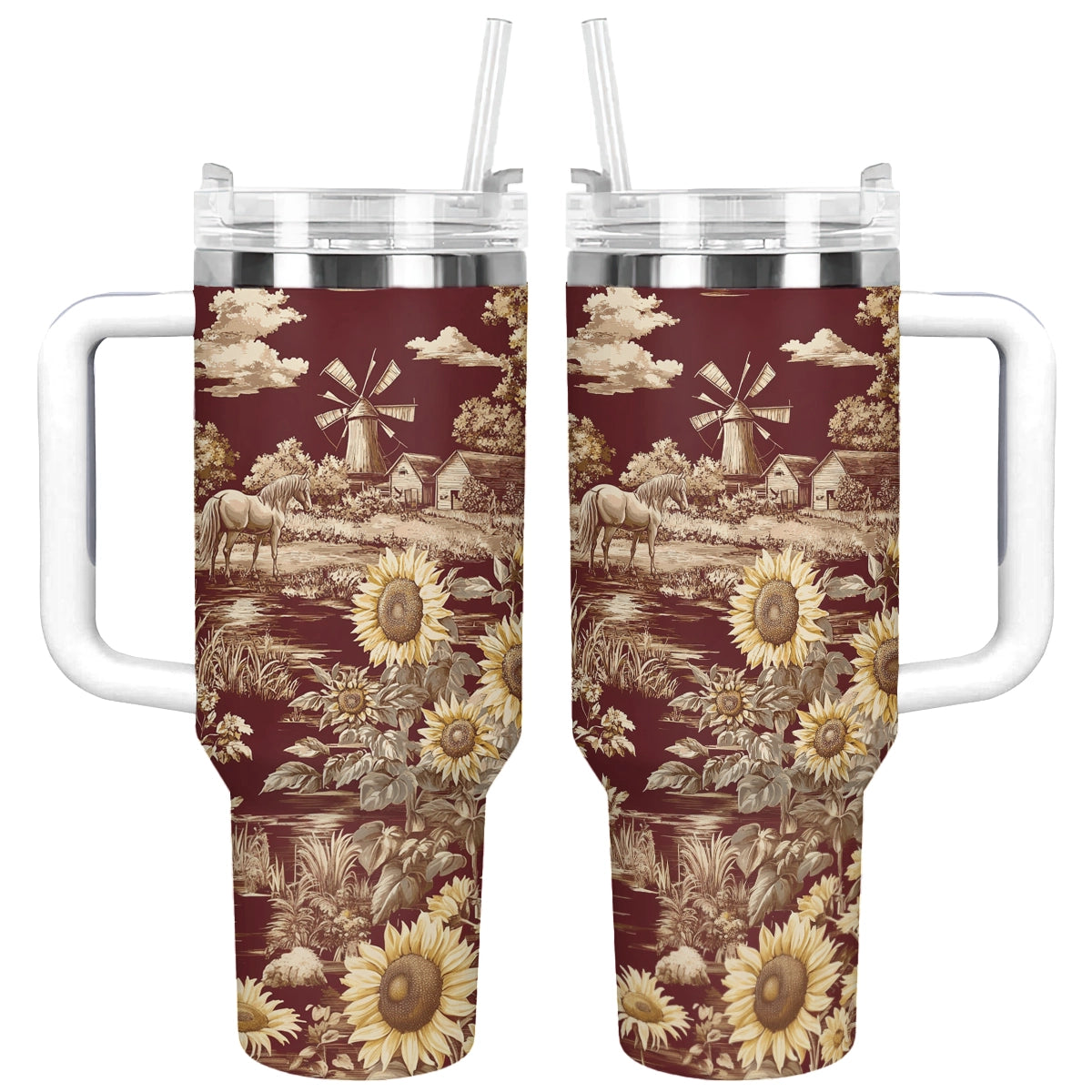 Shineful Tumbler Texas Sunflower - Heart of the Lone Star Fields