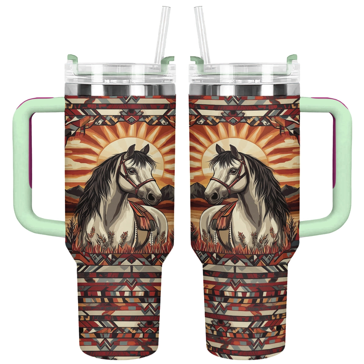 Shineful Tumbler Horse Sunset Spirit