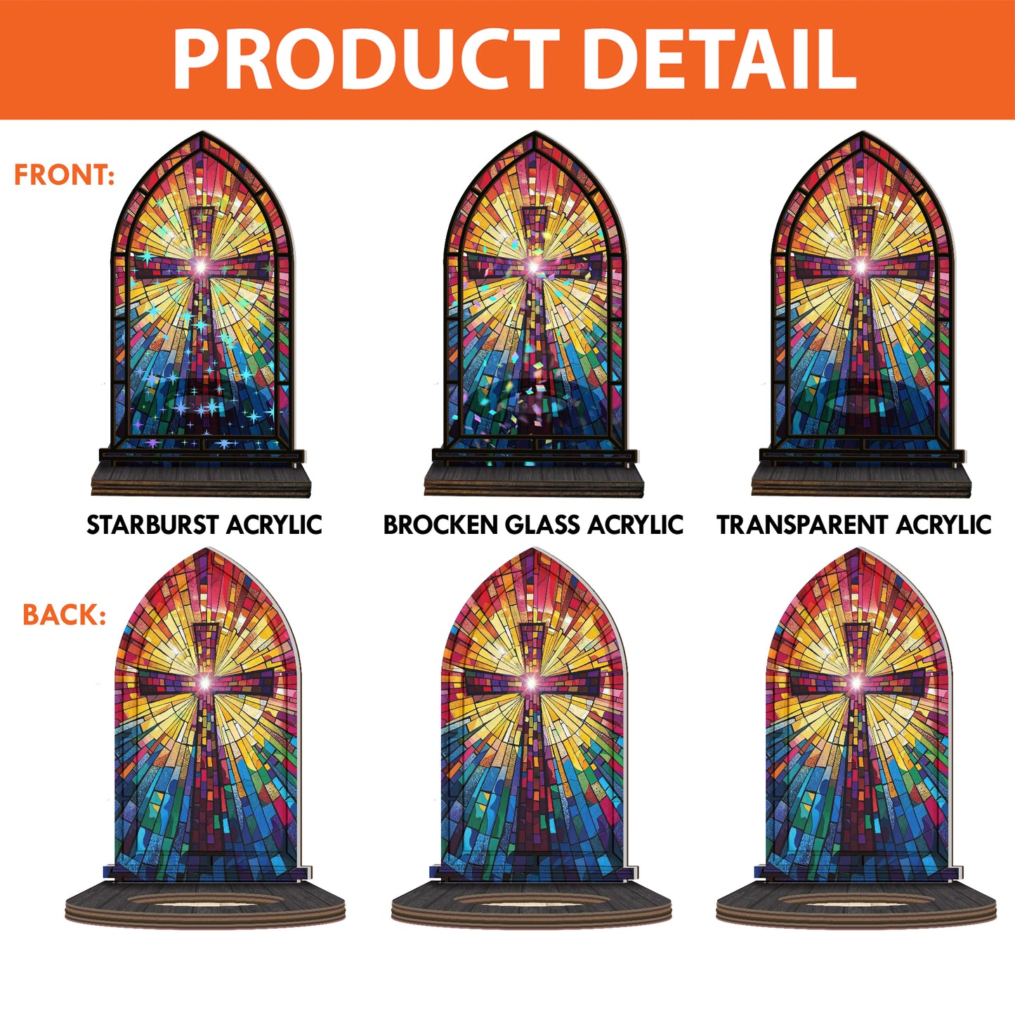 Shineful Suncatcher Candle Holder Cross of Light