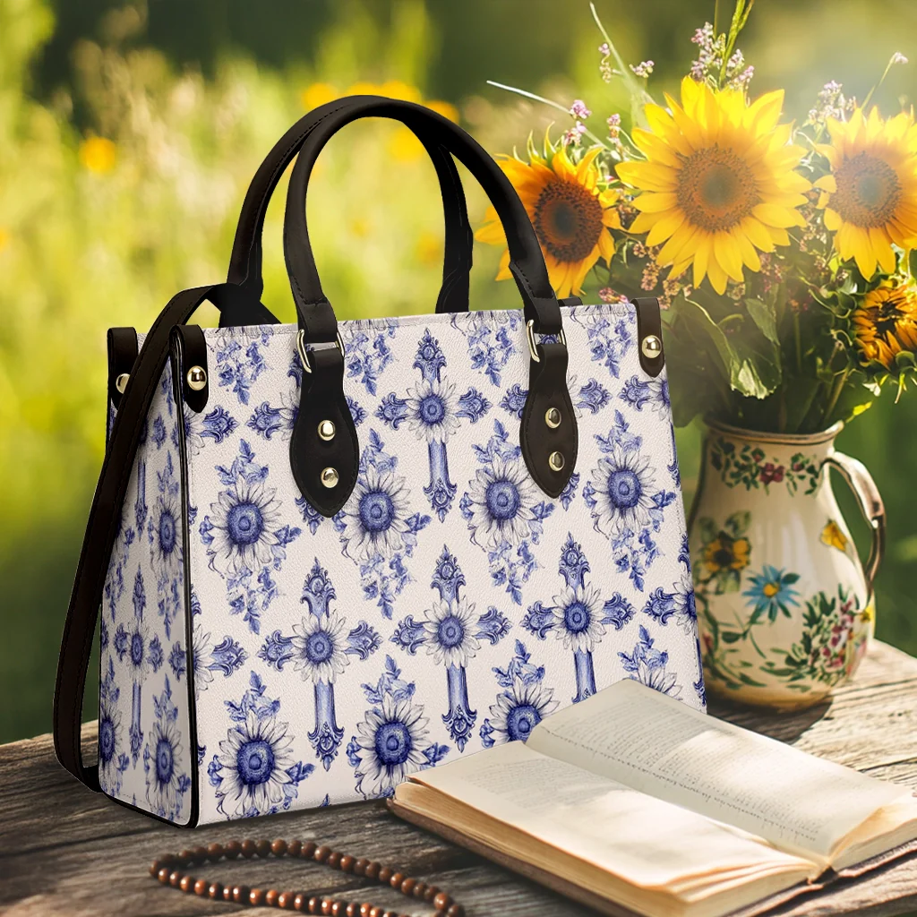 Shineful Leather Bag Sunflower Blooming With Grace