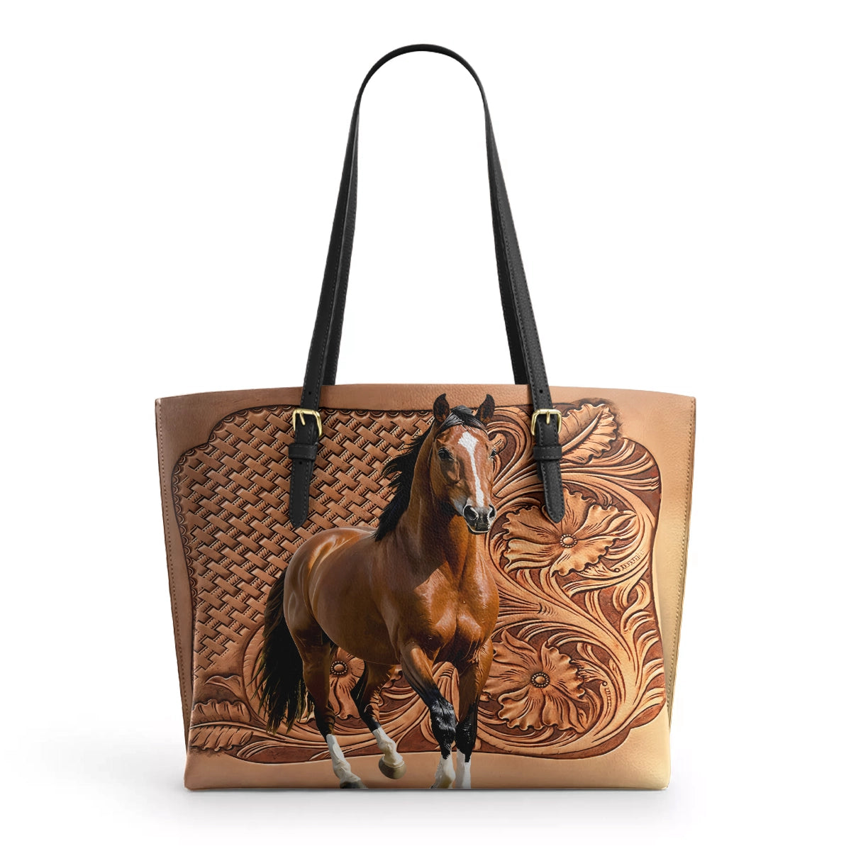 Shineful Leather Tote Bag - Horse Spirit