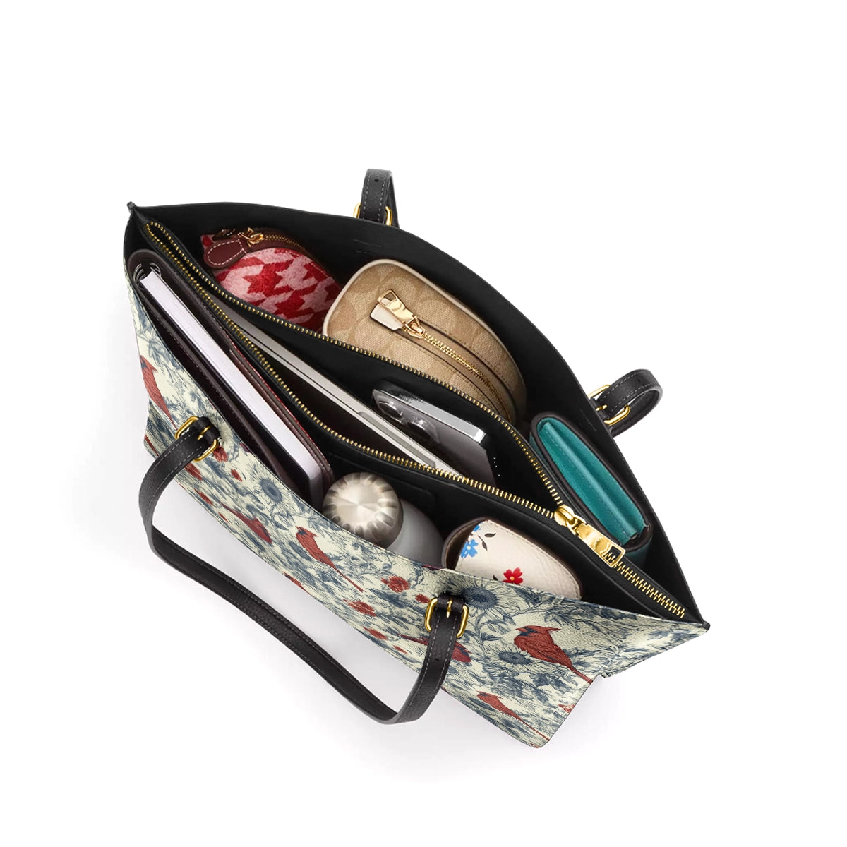 Shineful Leather Tote Bag Whisper Sunflower - A Gentle Remembrance