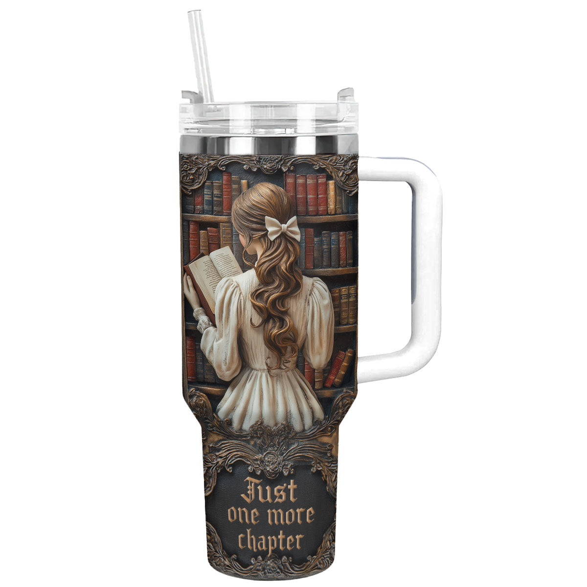 Shineful Glossy Tumbler Book Lover's Retreat