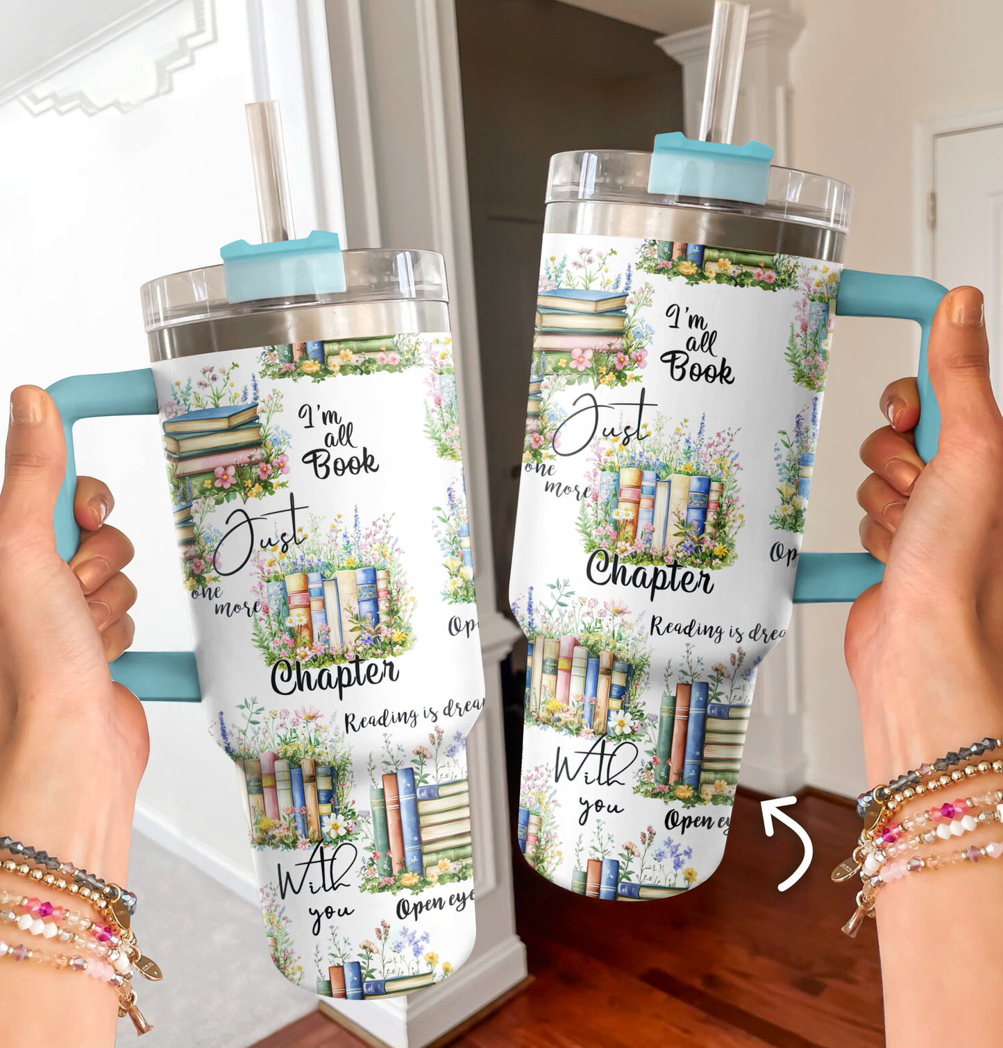 Shineful Tumbler Vivid Pages & Floral Dreams