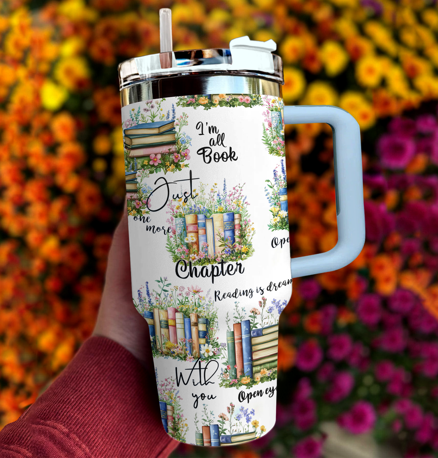 Shineful Tumbler Vivid Pages & Floral Dreams