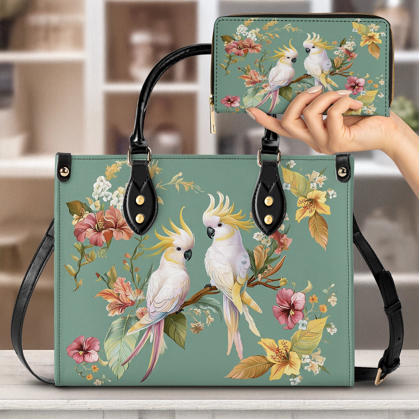 Shineful Leather Bag Golden Chorus