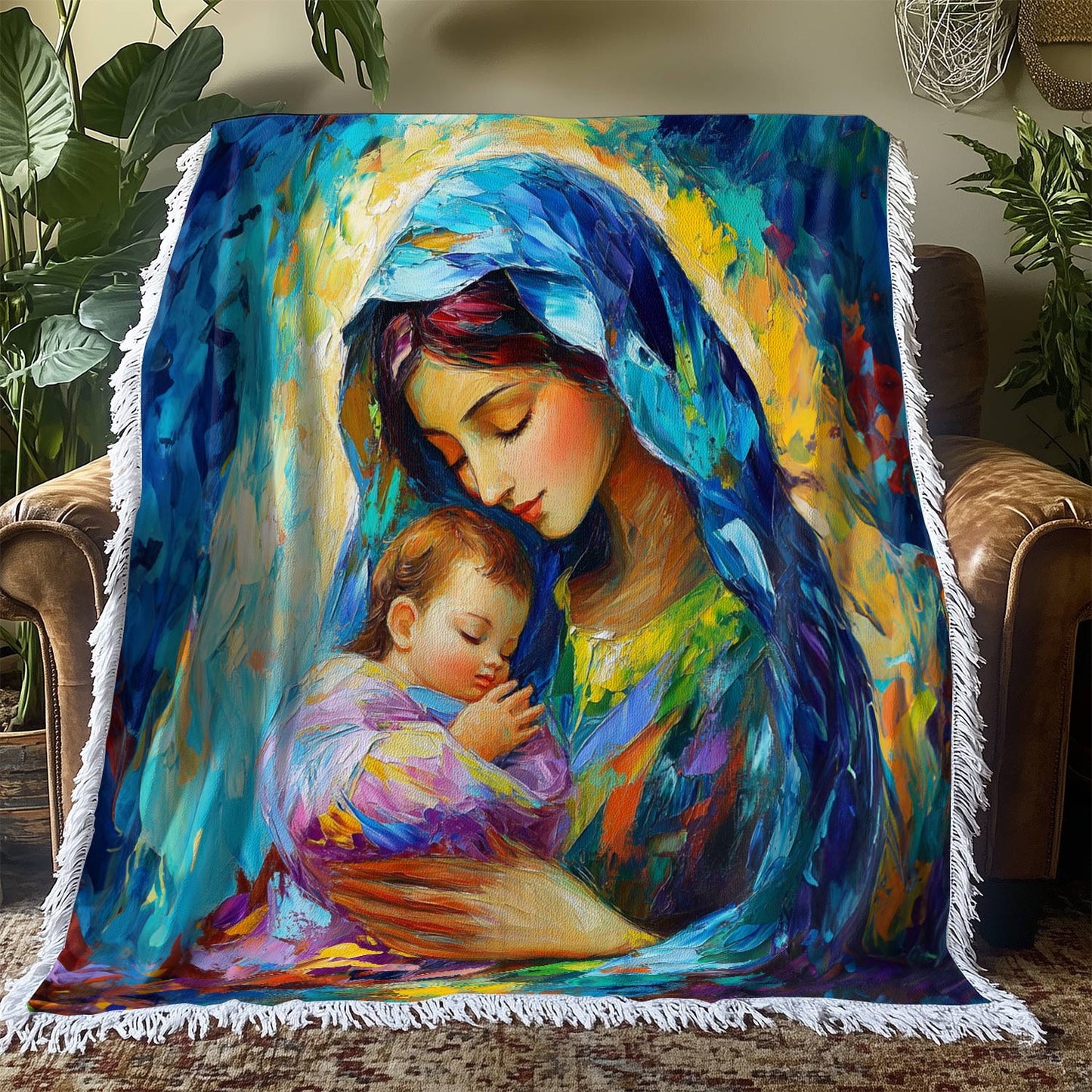 Shineful Woven Tapestry Throw Blanket Blessed Art