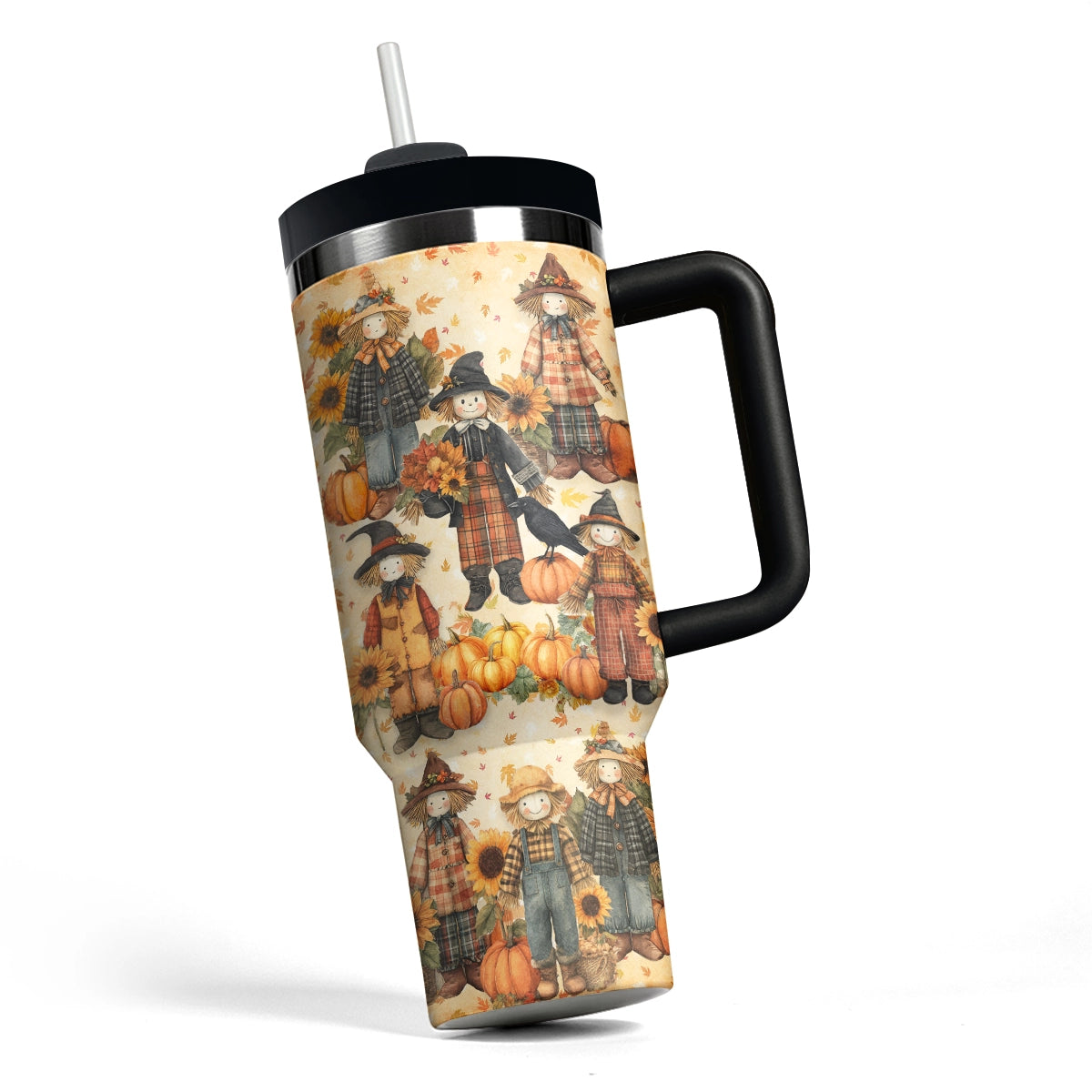 Shineful Tumbler Cozy Scarecrow Days