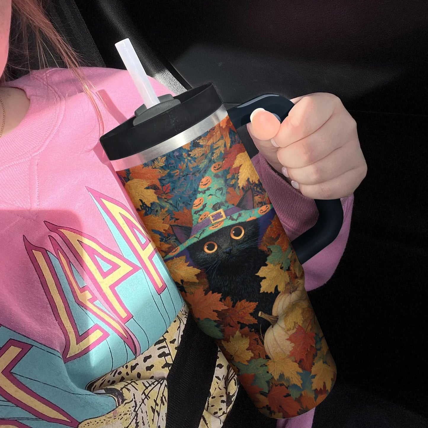 Shineful Tumbler Witchy Cat Autumn