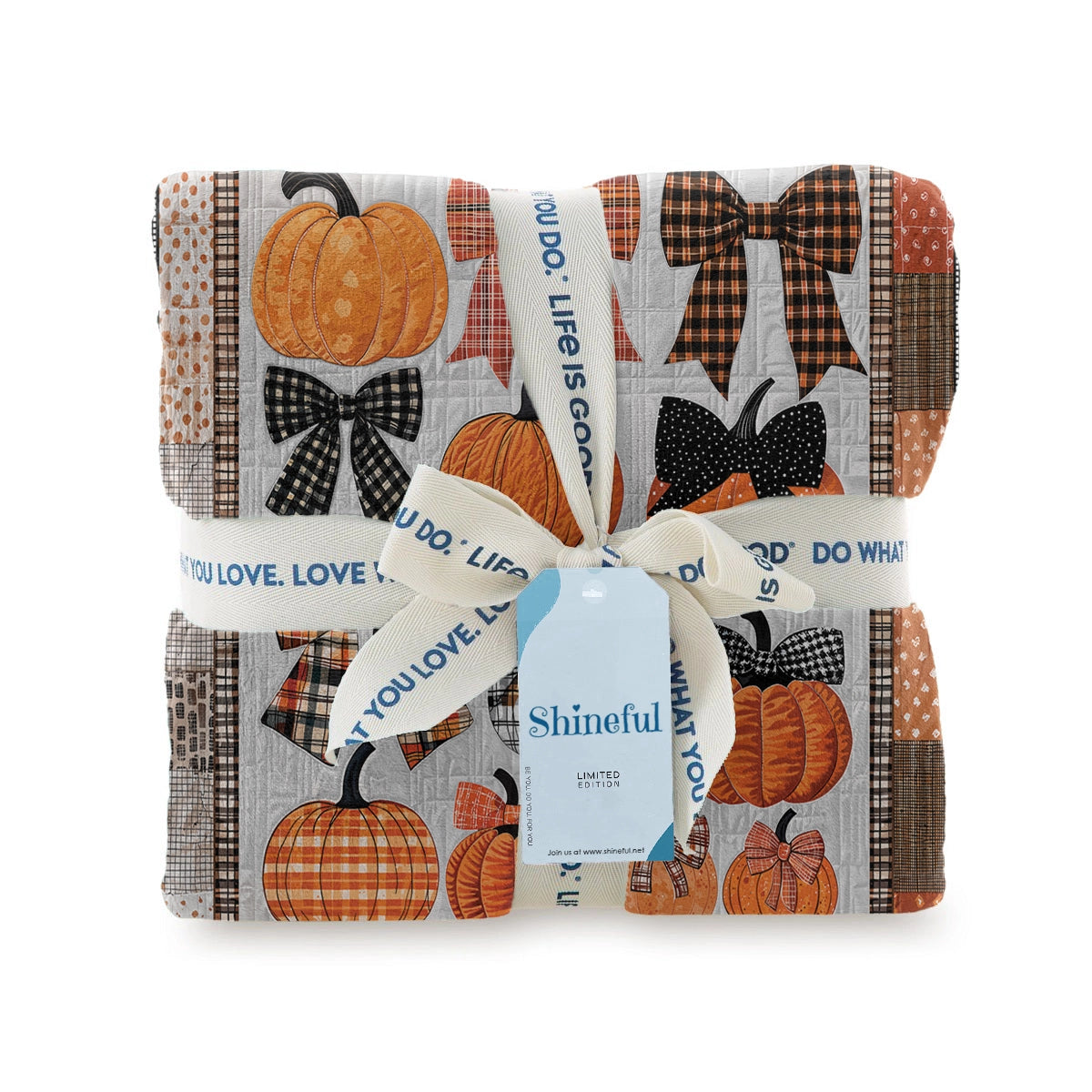 Shineful Fleece Blanket Sweet Love Pumpkins
