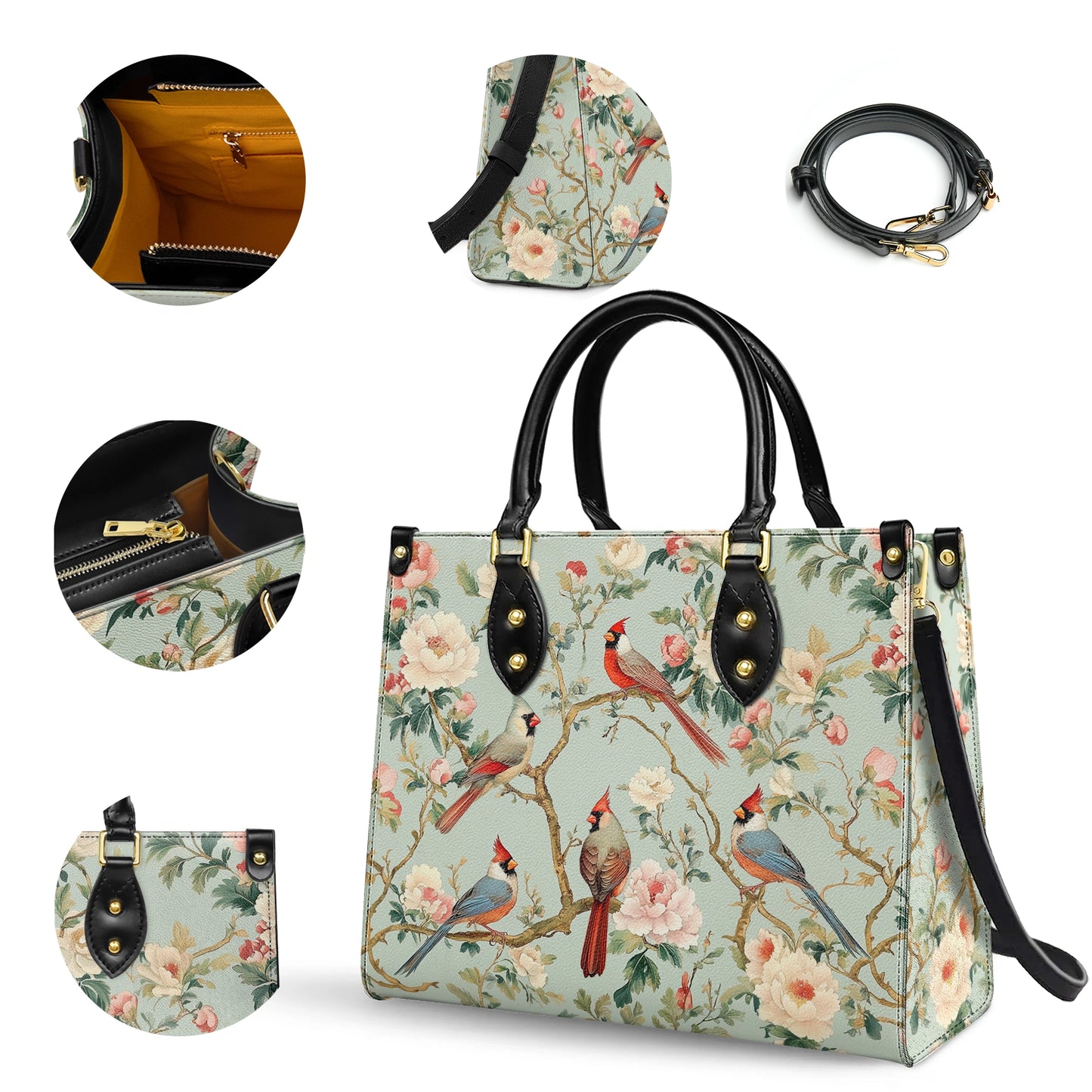 Shineful Leather Bag Cardinal Bloom