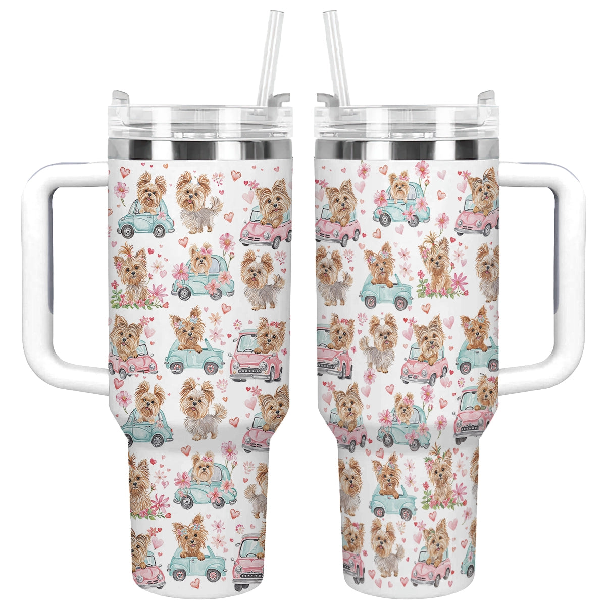 Shineful Tumbler Yorkie Love Ride