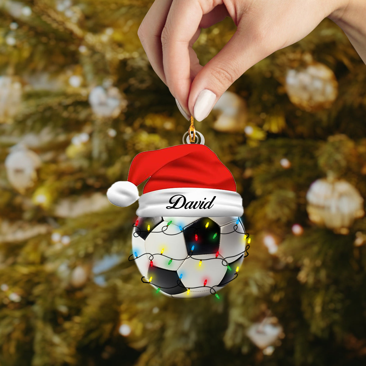 Shineful Personalized  2D Acrylic Ornament - Sports Ball Christmas Ornament Collection