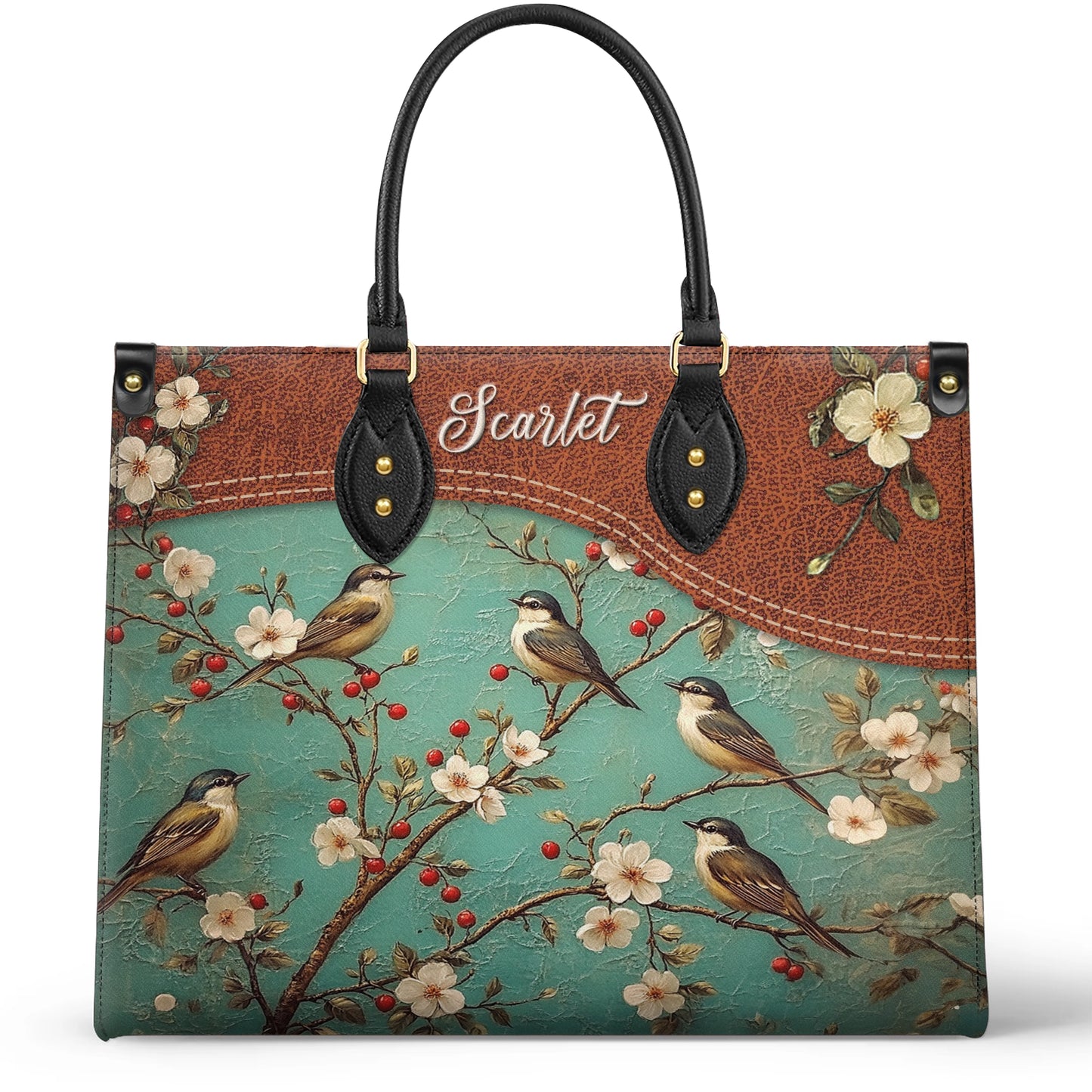 Shineful Leather Bag Personalized Spring Whispers