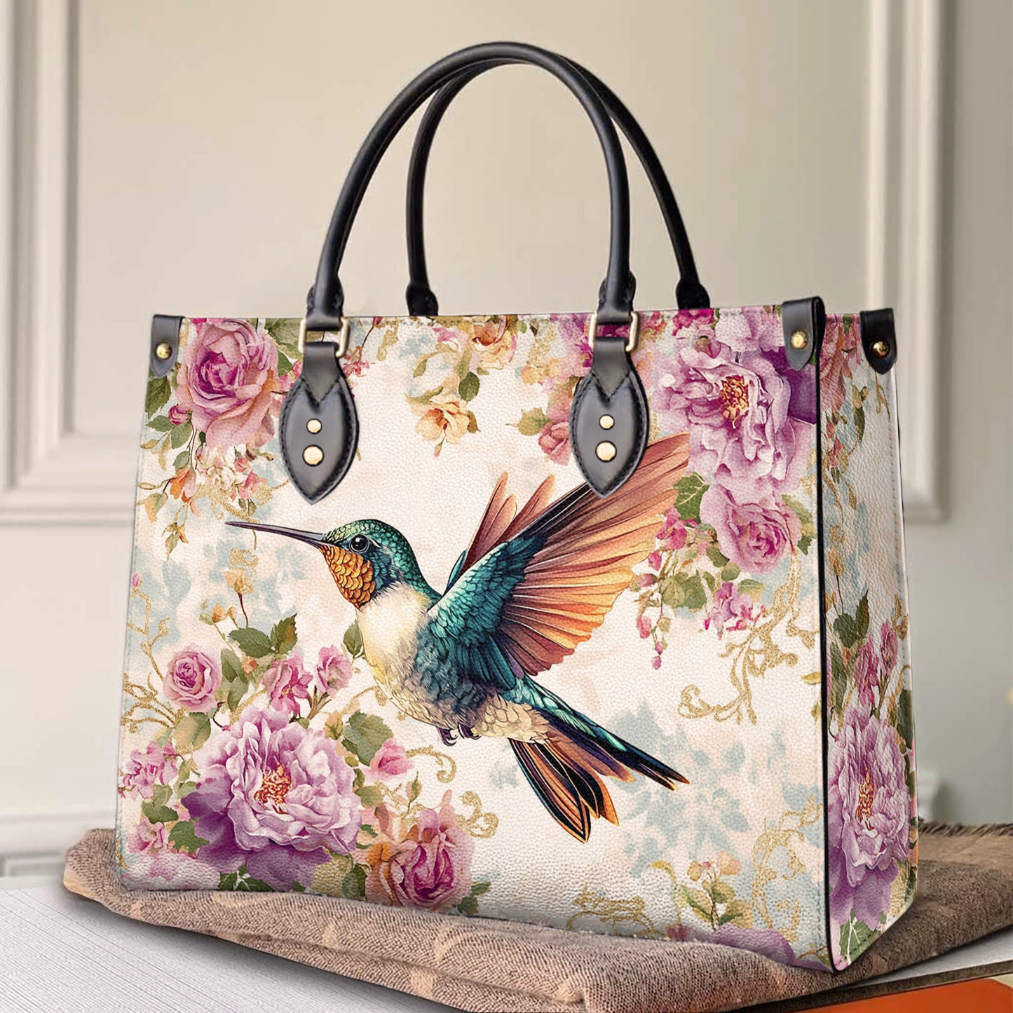 Shineful Leather Bag Hummingbird's Garden