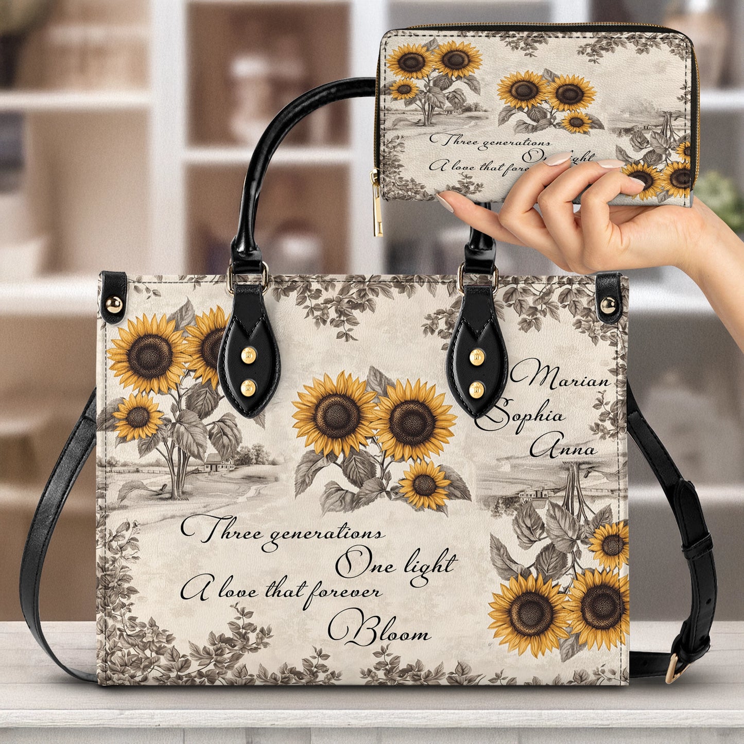 Shineful Leather Bag Personalized Generations of Sunshine