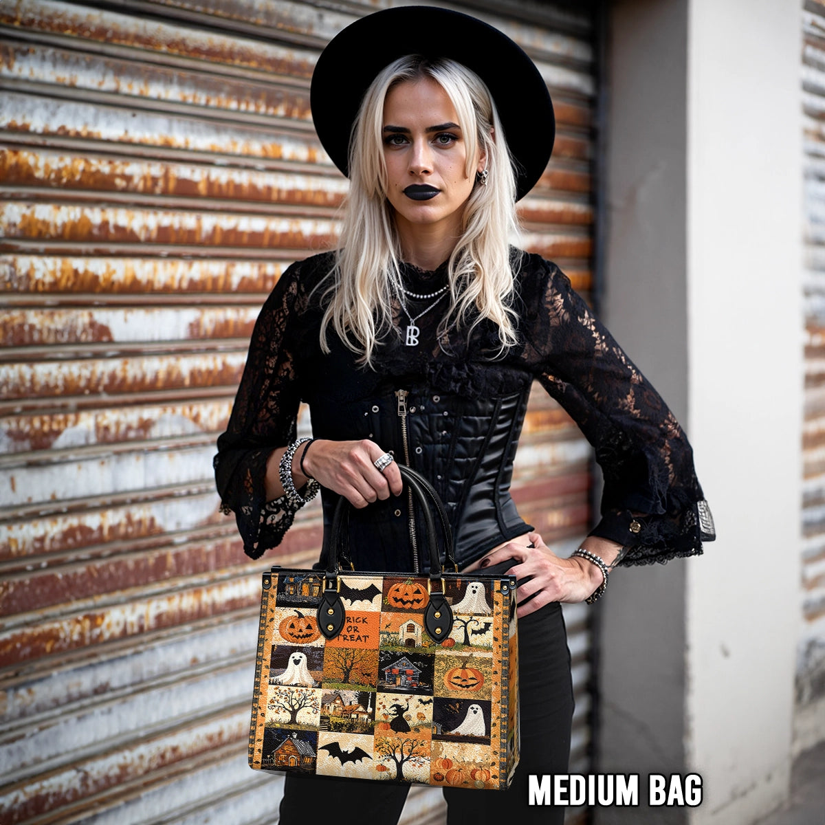 Shineful Leather Bag Spooky Trick Or Treat Halloween