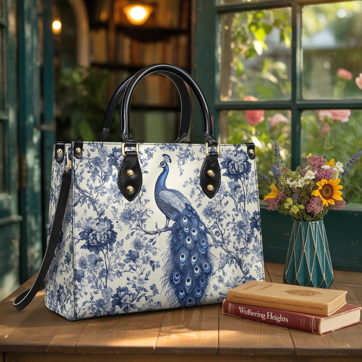 Shineful Leather Bag Peacock Reverie