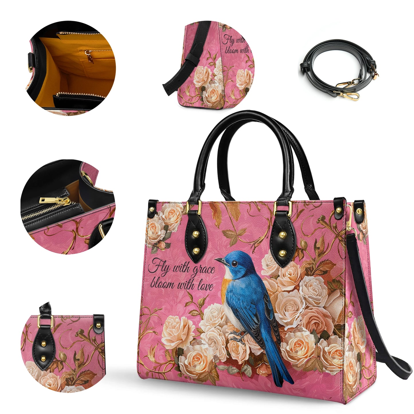 Shineful Leather Bag Bluebird Elegance