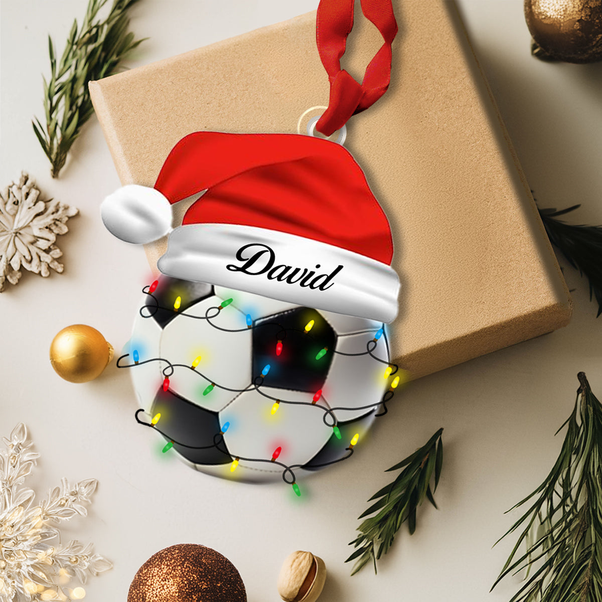 Shineful Personalized  2D Acrylic Ornament - Sports Ball Christmas Ornament Collection