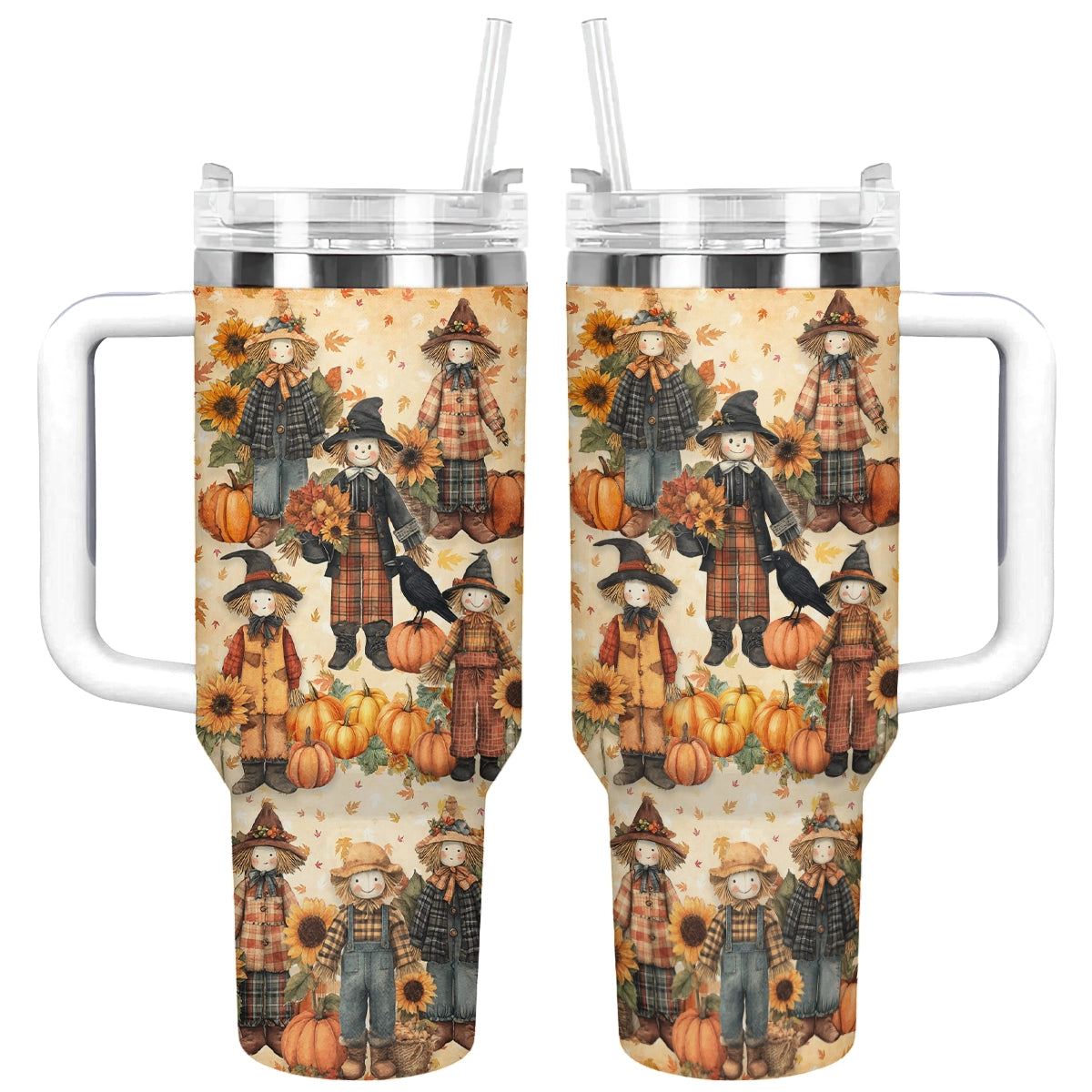 Shineful Tumbler Cozy Scarecrow Days