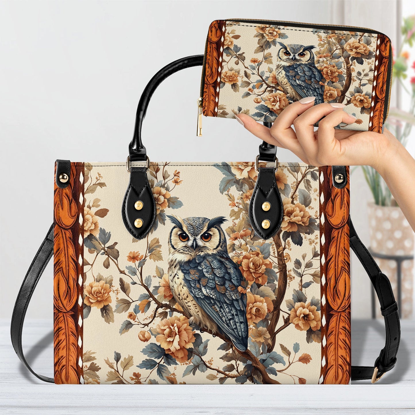 Shineful Imperial Owl Leather Bag