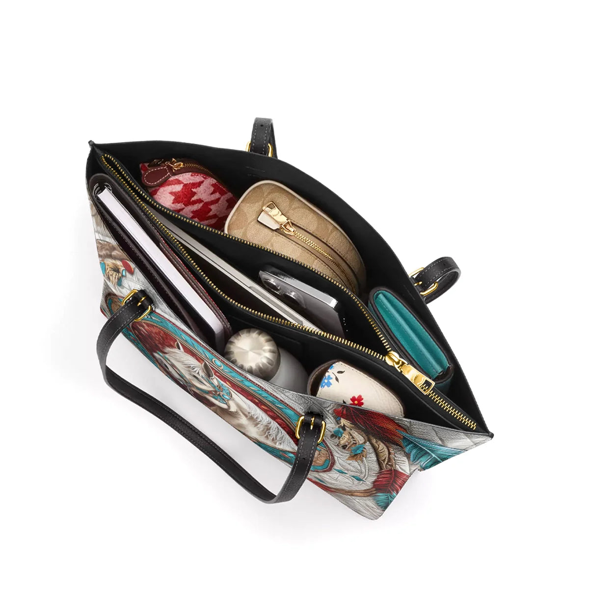 Shineful Leather Tote Bag - Native Grace