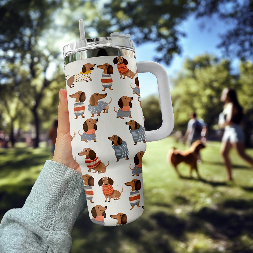 Shineful Tumbler Dachshund Cuteness Overload