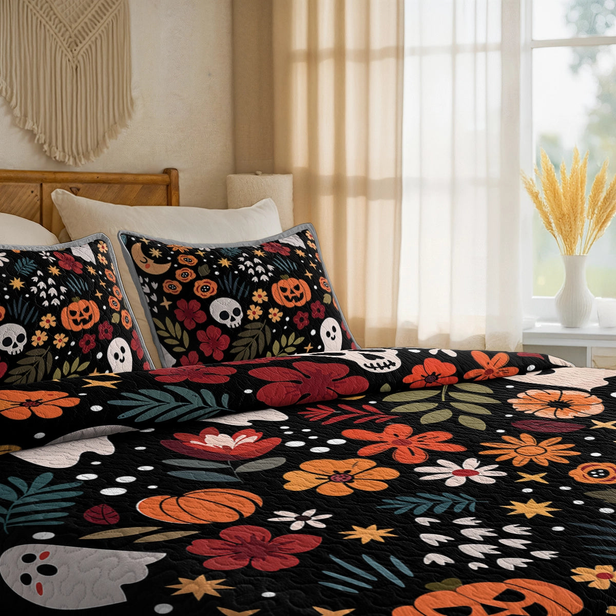 Shineful All Season Quilt 3-Piece Set Spooky Chic