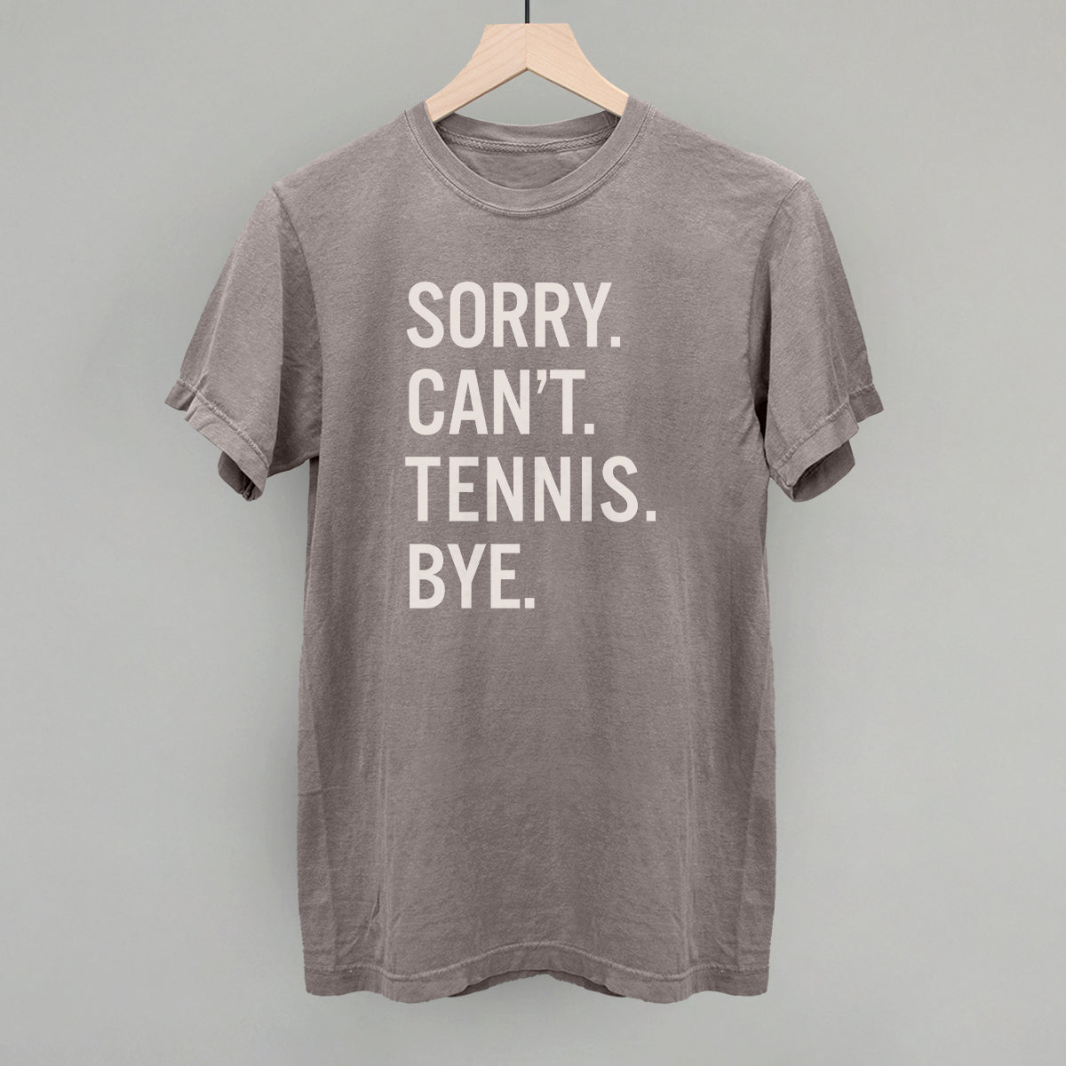 Shineful Fleece Crewneck Sweatshirt Sorry Can't Tennis Bye