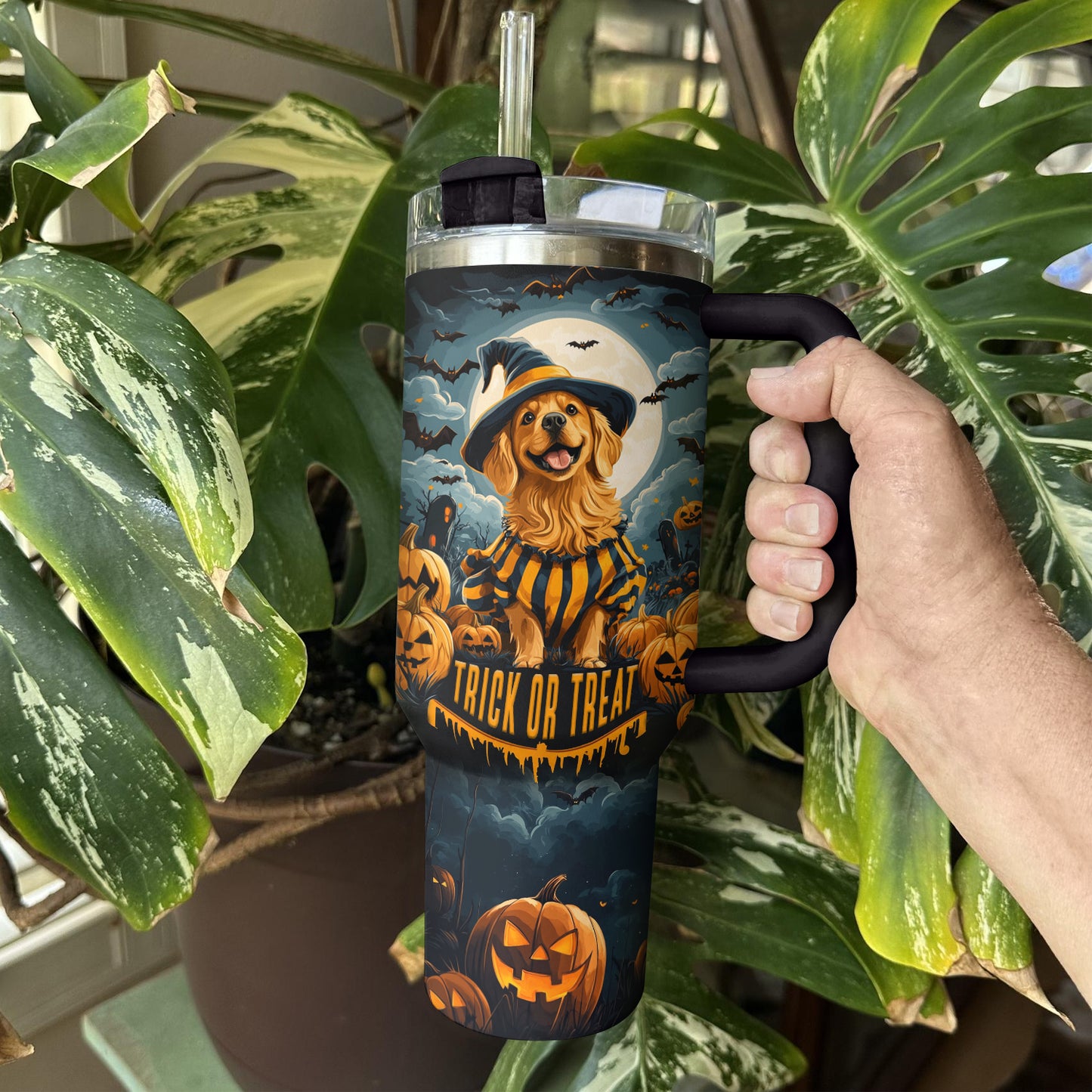 Shineful Tumbler Golden Trick Or Treat