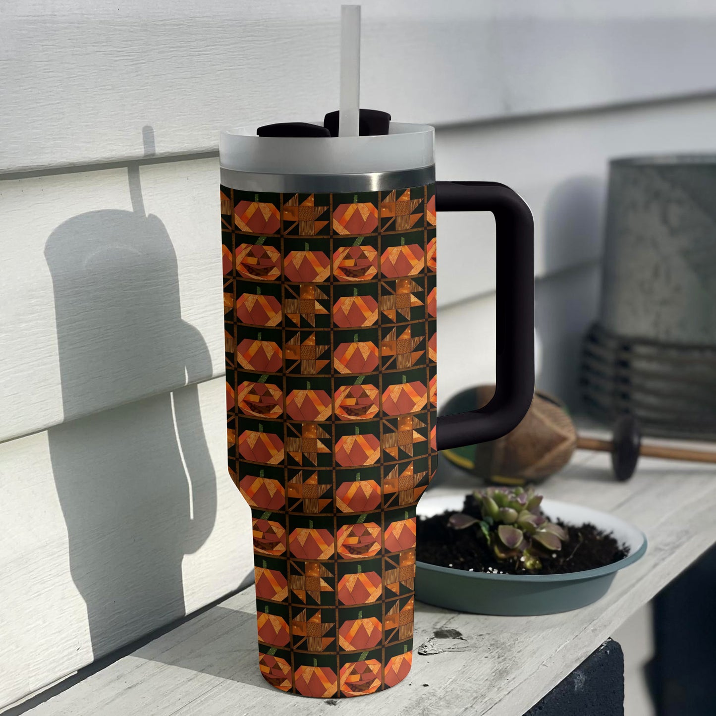 Shineful Tumbler Pumpkin Patchwork