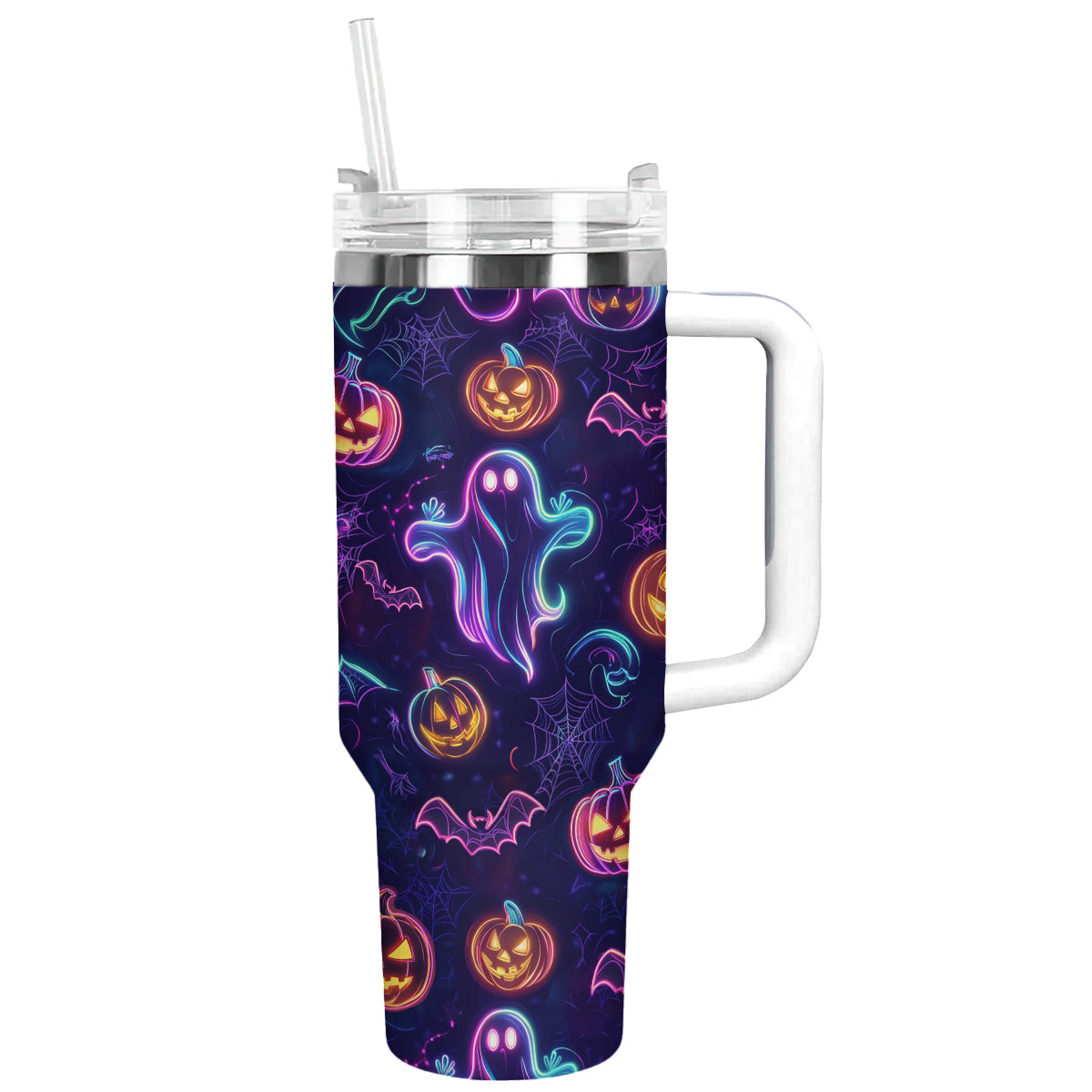 Shineful Tumbler Halloween Neon Ghost
