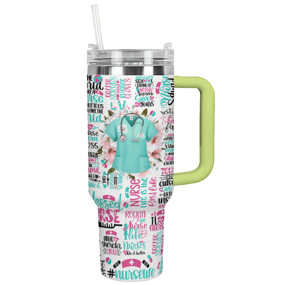Shineful Tumbler Colorful Nurse Life