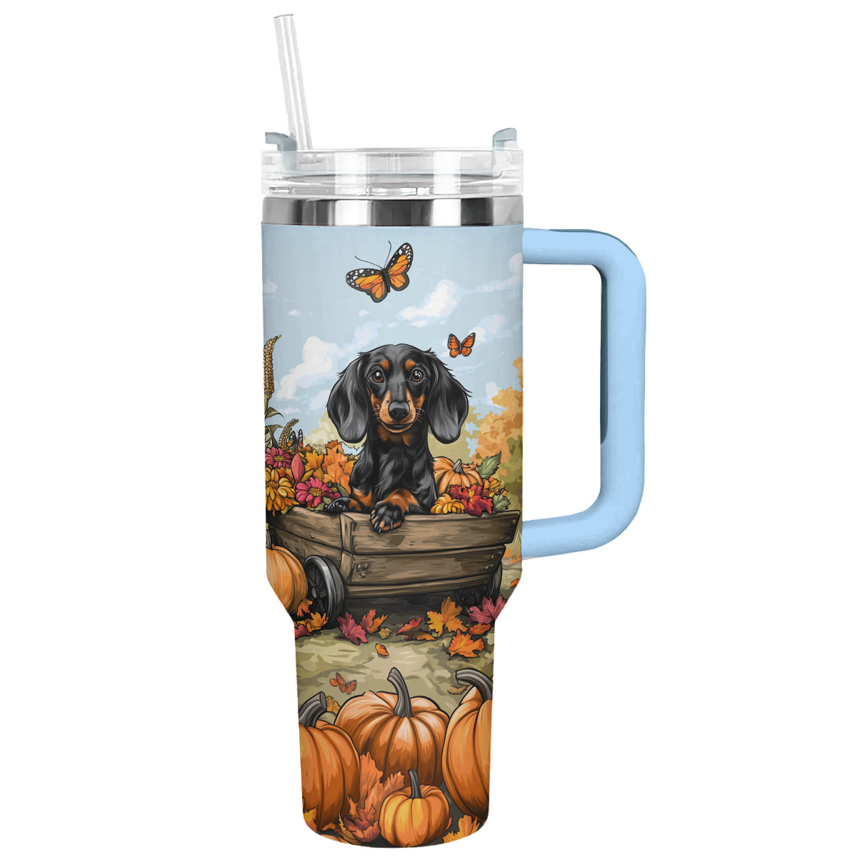 Shineful Tumbler Autumn Dachshund Delight