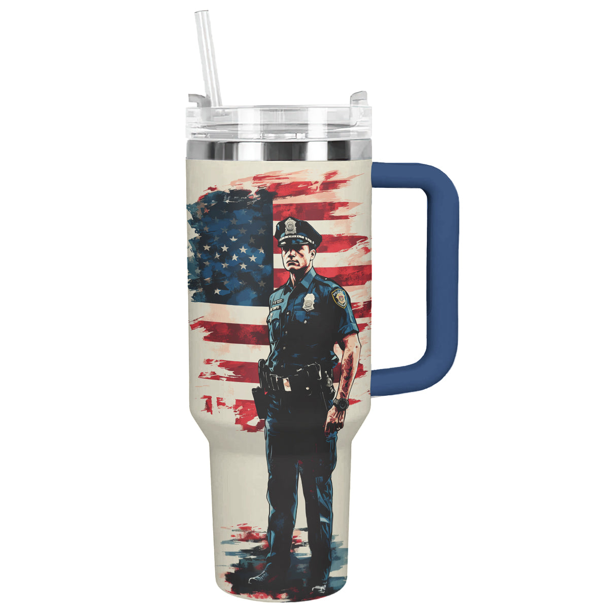 Shineful Tumbler American Police Officer