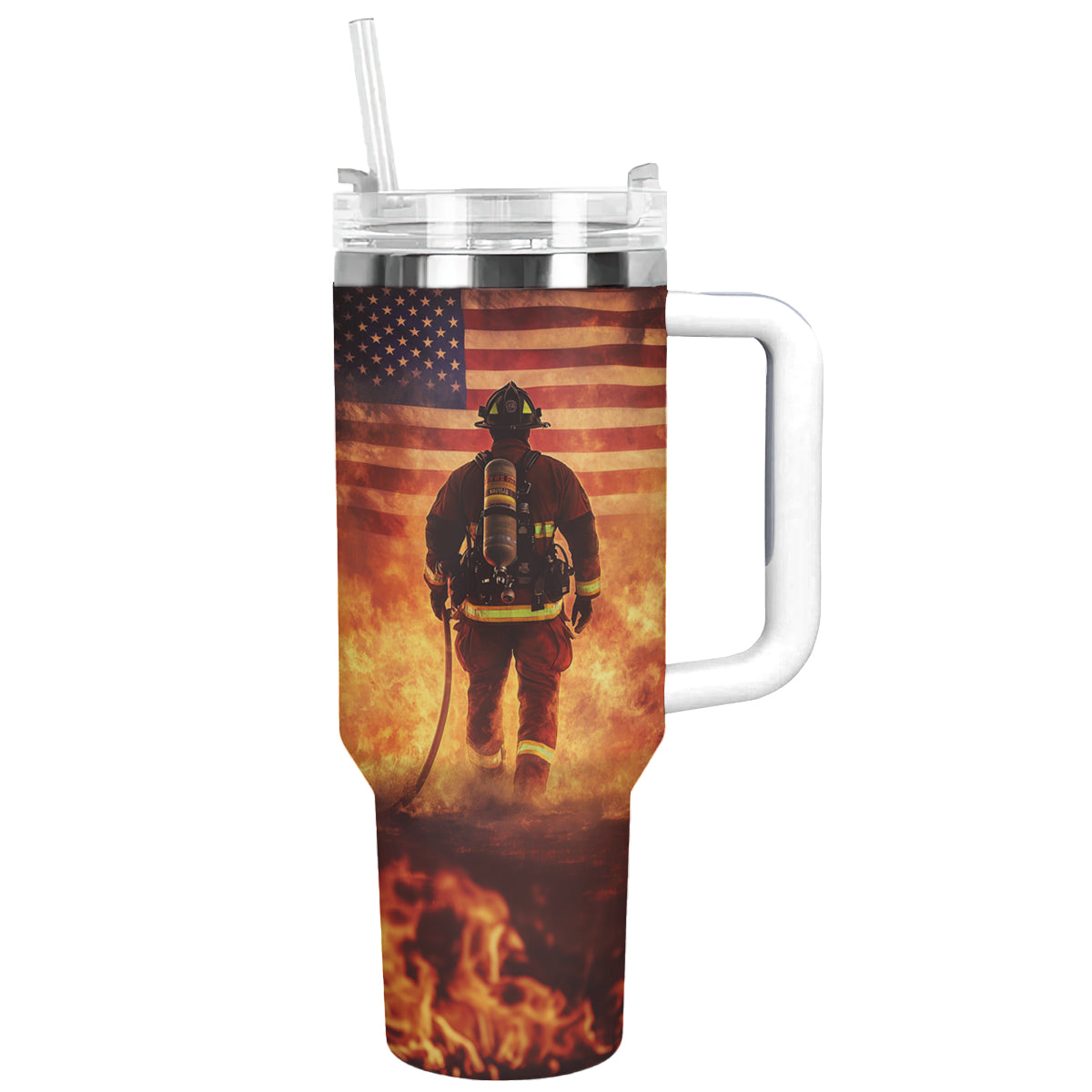 Shineful Tumbler Heroic Firefighter