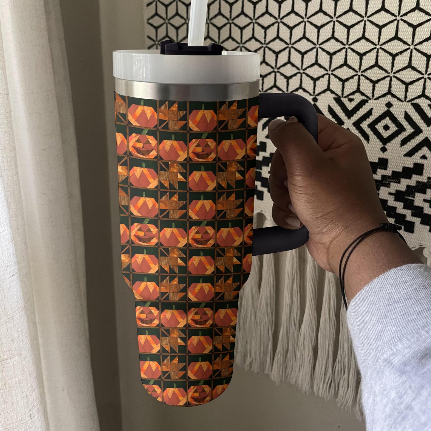 Shineful Tumbler Pumpkin Patchwork