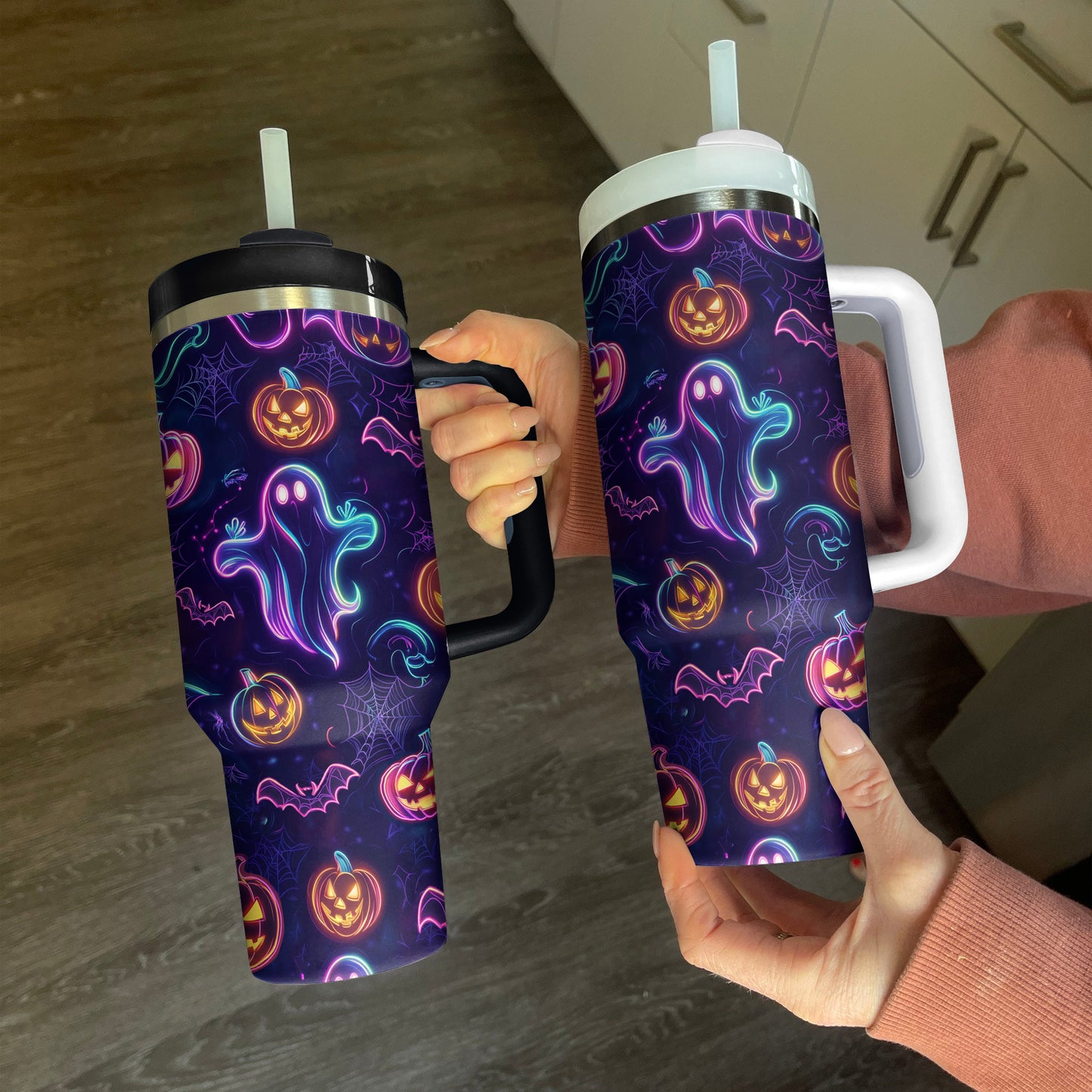 Shineful Tumbler Halloween Neon Ghost