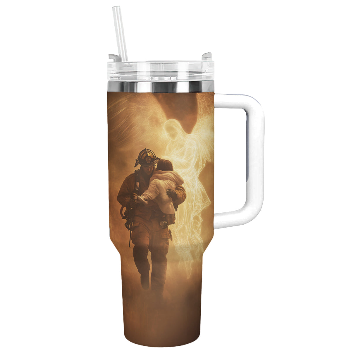 Shineful Tumbler Guardian Angel Firefighter